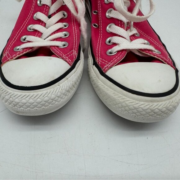 Converse All Star Low-Top Sneakers Unisex Pink Canvas Womens 7/Mens 5 Lace Up - Picture 6 of 13